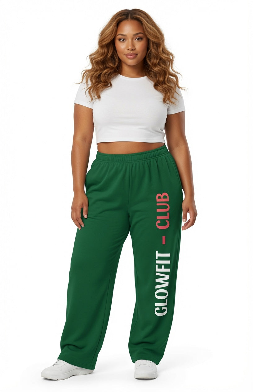 Pantalon large GLOWFIT-CLUB GREEN 2XL - 6XL