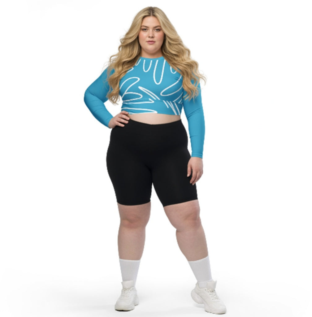 Top court manches longues SUNNY BLUE 2XL-6XL