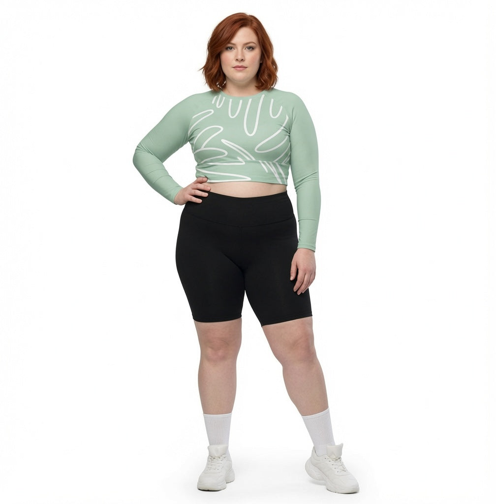 Top court manches longues AQUA VERDE 2XL-6XL
