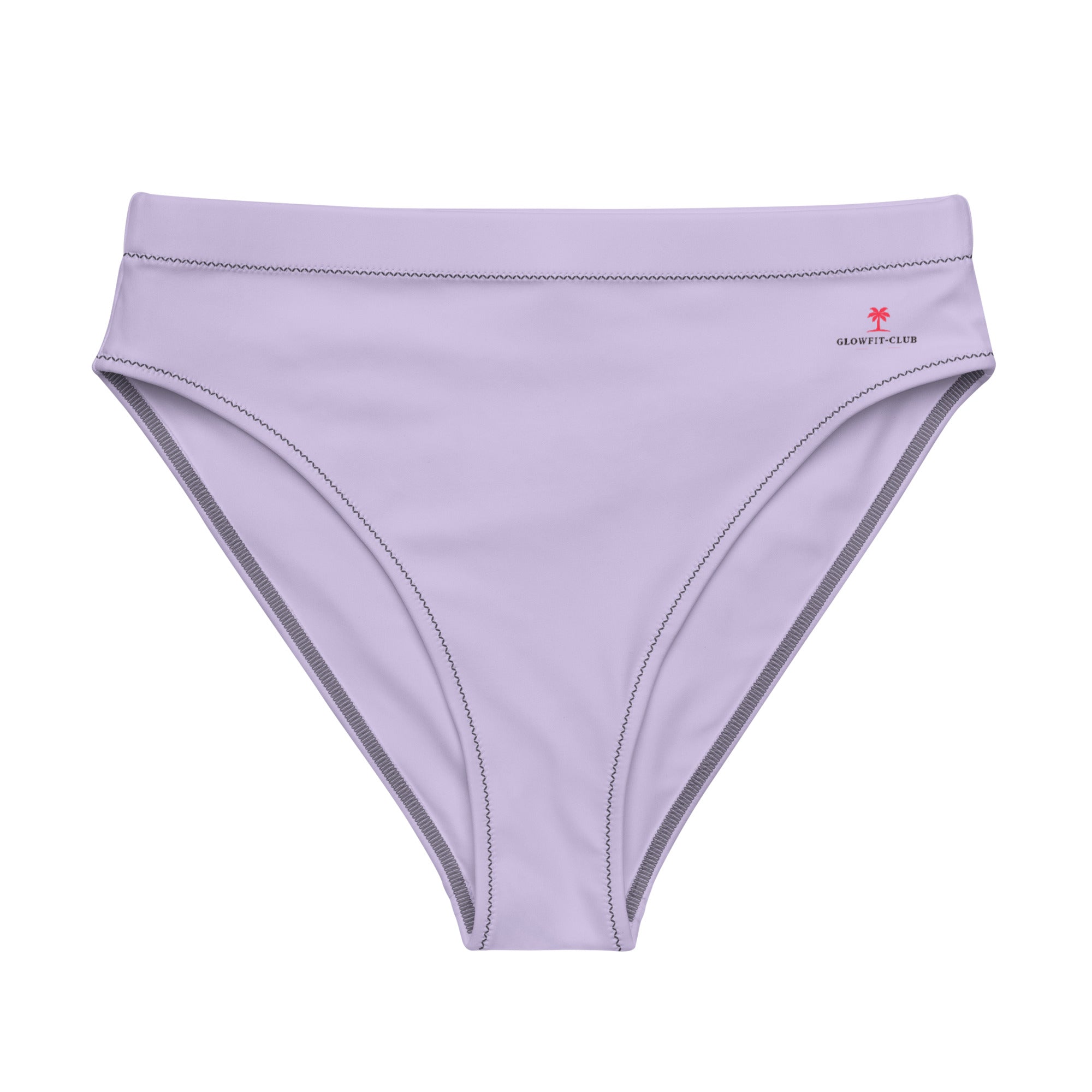 Bas de bikini lilas PORTOFINO, couture contrastée, échancrure classique.