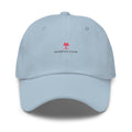 Casquette bleu clair avec logo « Glowfit-Club » brodé sur le devant